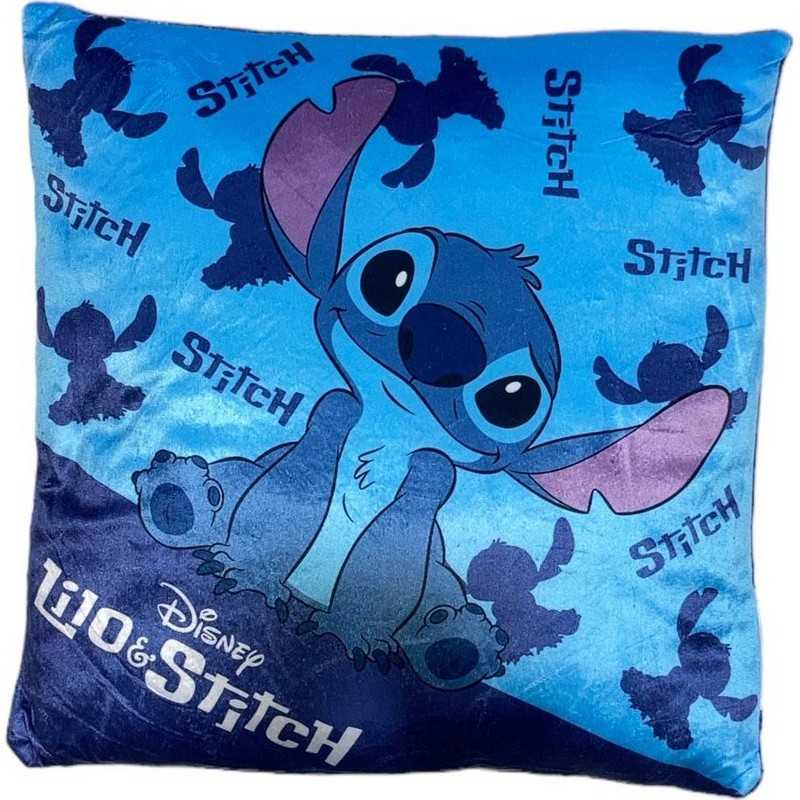 Coussin Stitch bleu