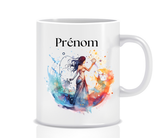 TASSE ZODIAQUE VERSEAU + PRENOM