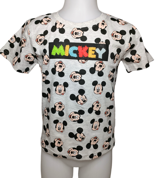 Tee-shirt Mickey multicolore gris